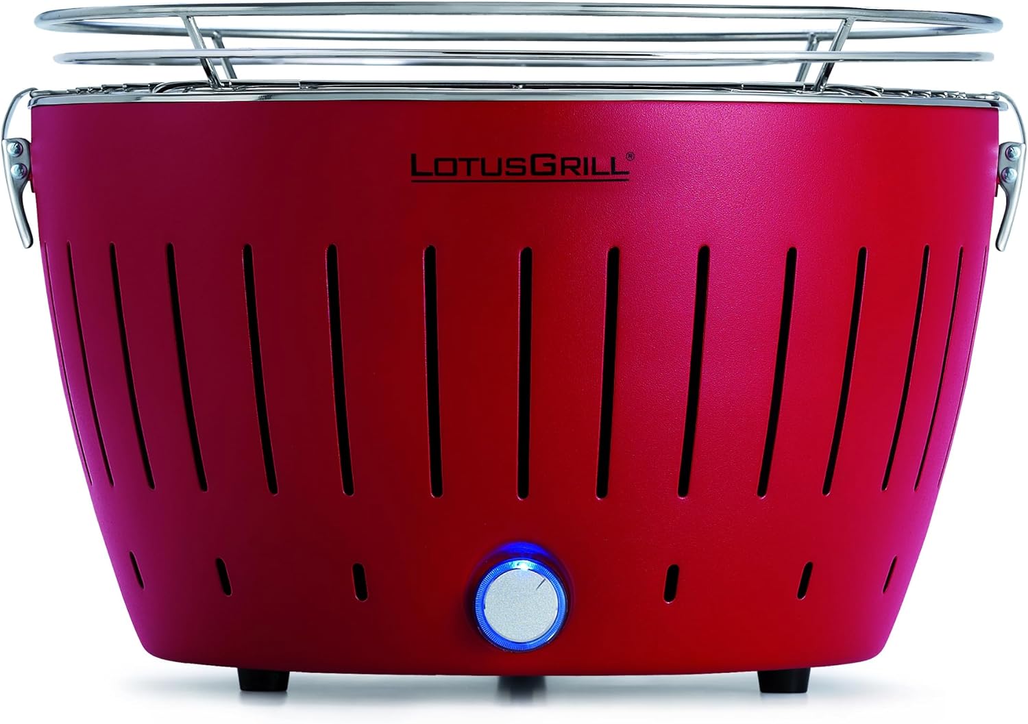 LotusGrill Standard G34 U RD Barbecue con cavo di alimentazione USB, 35 x 23,4 cm, Rosso
