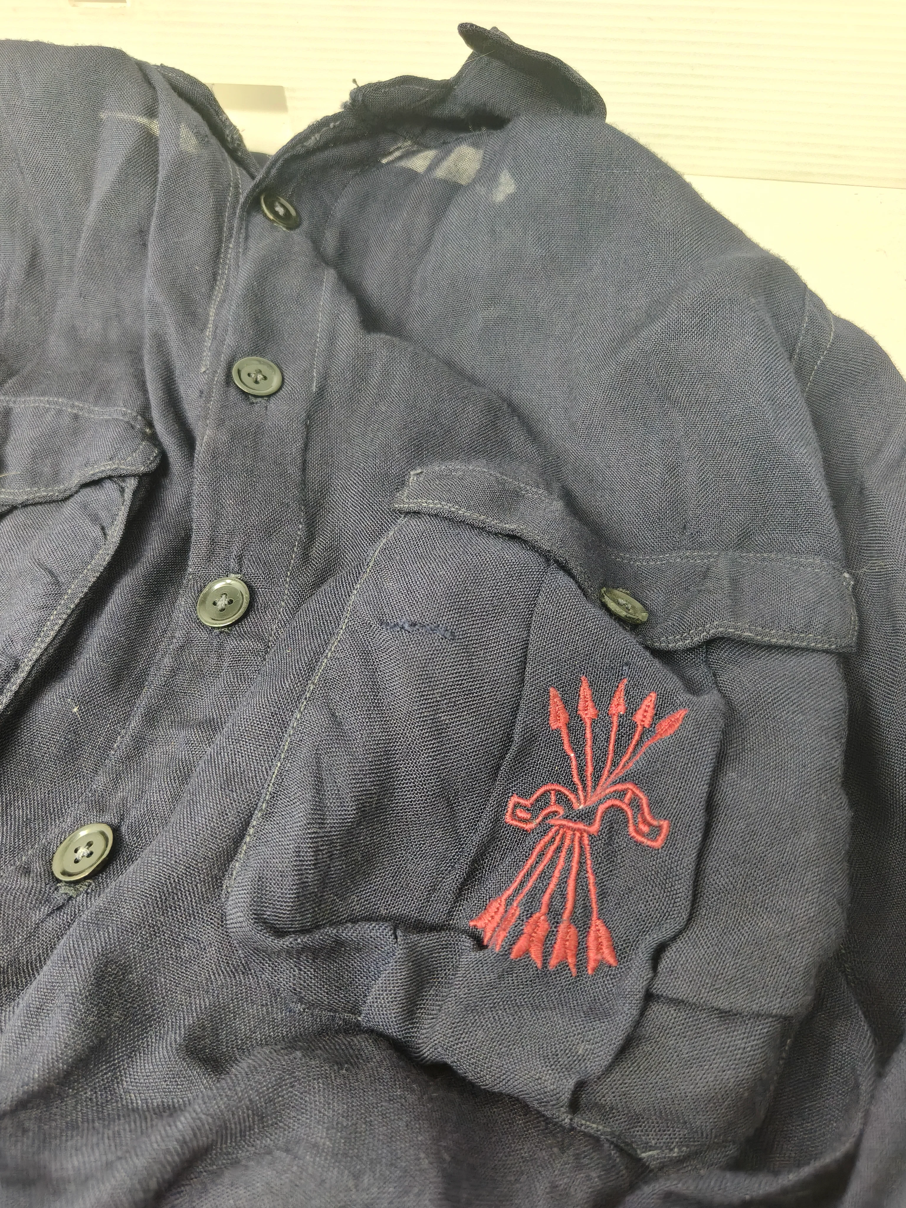 Camisa azul Falange. II Rep��blica. Espa?a