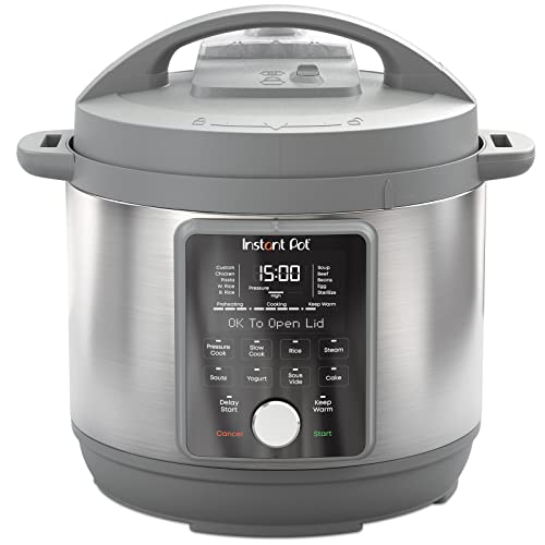 Instant Pot Duo Plus, 6 Quart Whisper Quiet 9 in 1 Electric Pressure Cooker, Slow Rice Steamer, Sauté, Yogurt Maker, Warmer & Sterilizer, Free App with 800  Recipes, Stainless Steel : Home & Kitchen
