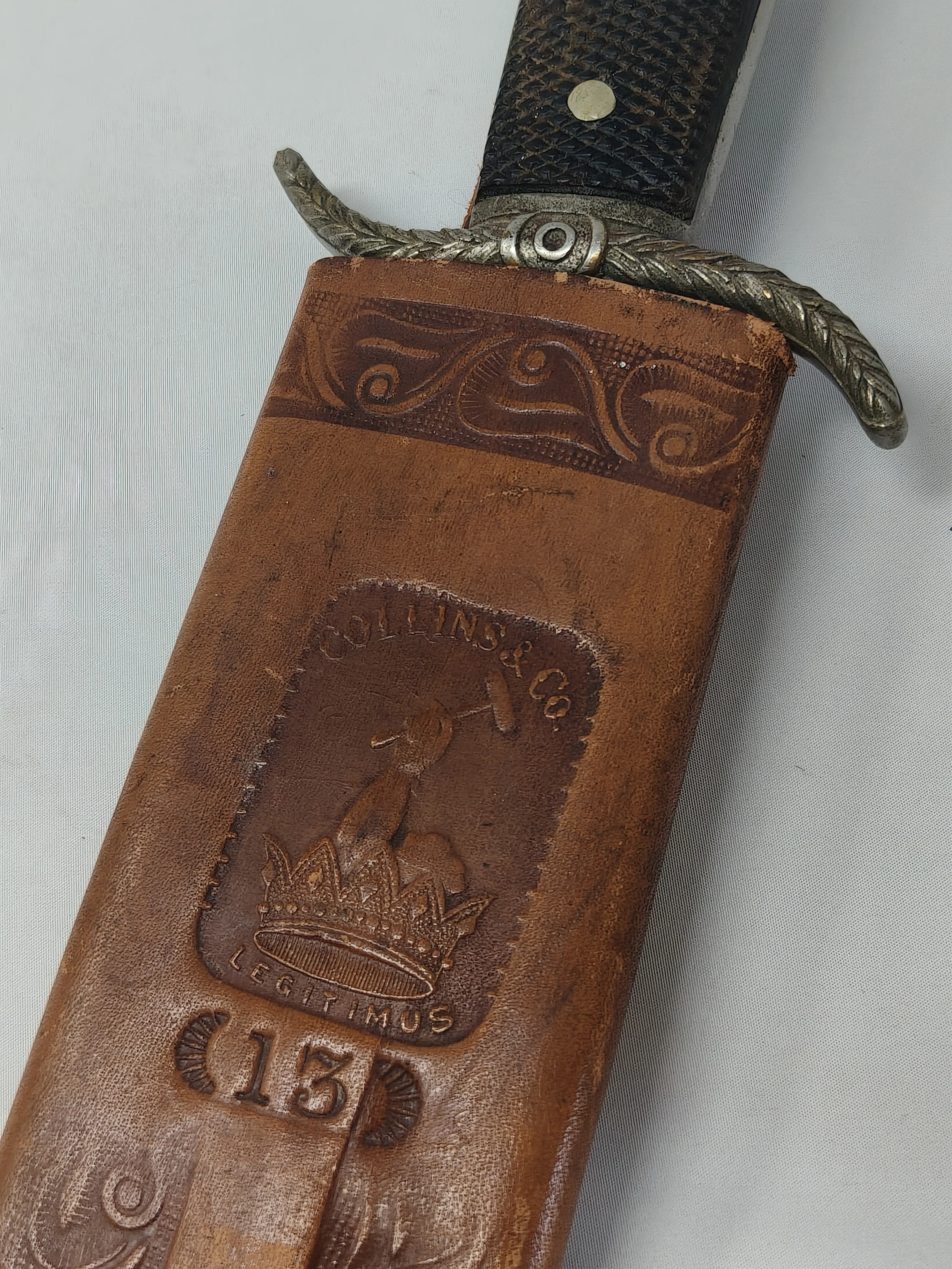 Collins Model curved blade. Spanish American War.