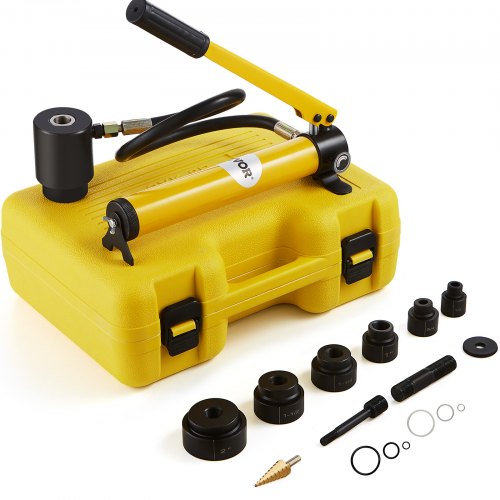 VEVOR 10t Hydraulisch Lochstanze Zylinder Effizient Hydraulikpumpe Set 6 Stempel