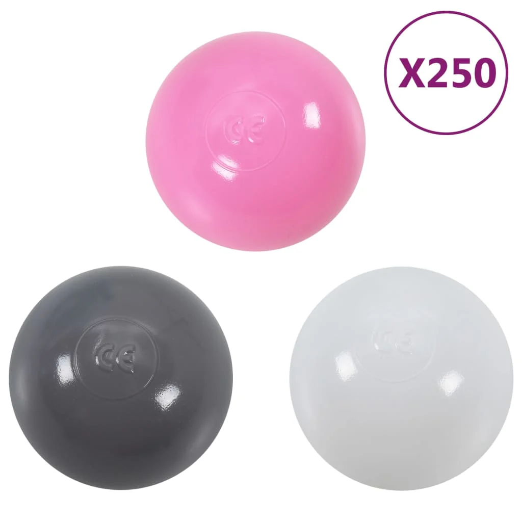 Tenda da gioco per bambini con 250 palline rosa 301x120x128 cm