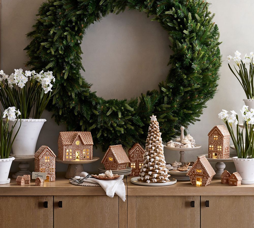 Handcrafted Gingerbread Village Houses