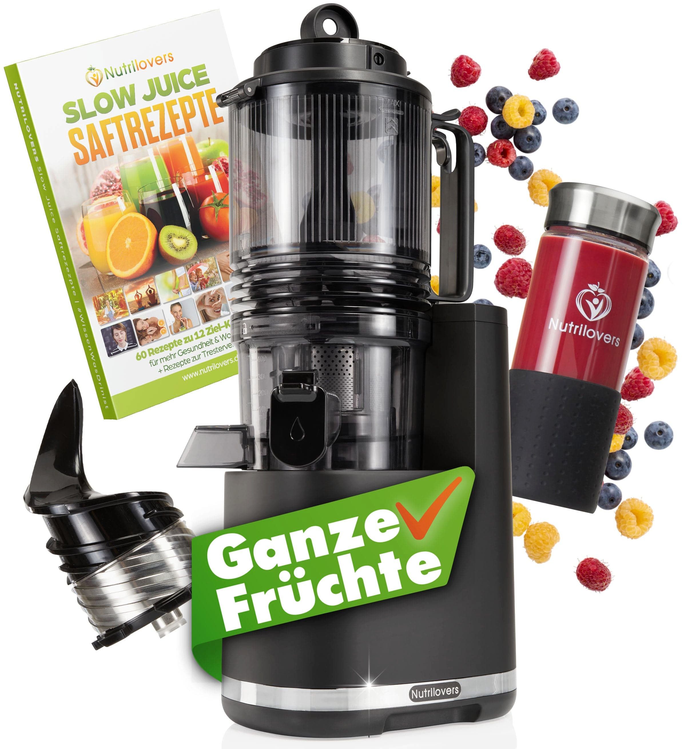 Slow Juicer Nährstoff-Entsafter - Slow Juicer - XXL-Öffnung - Saft für Zuhause
