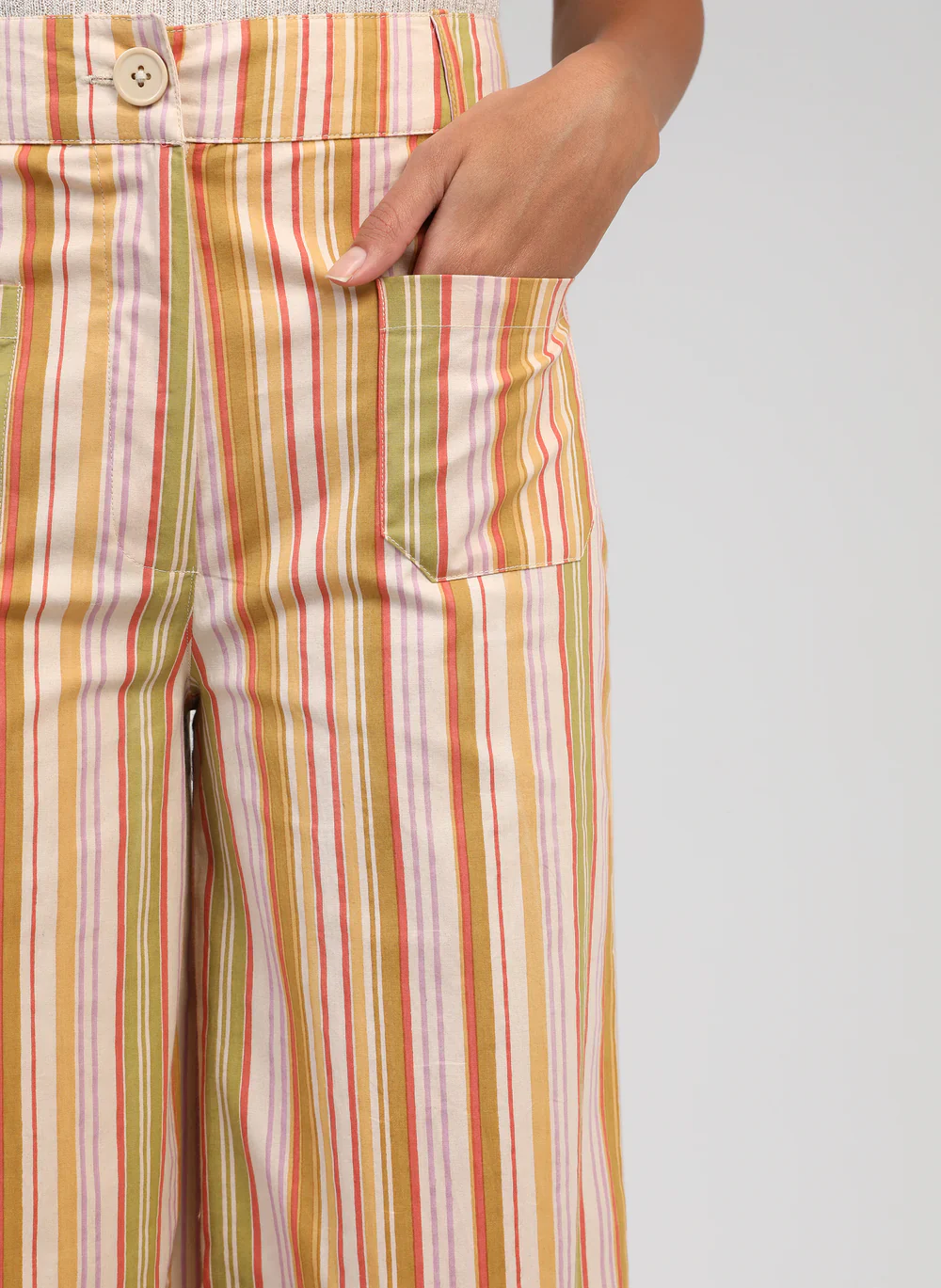 Yellow Stripe Trousers �� An'ge