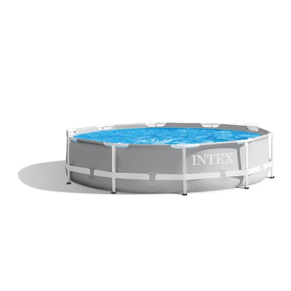Intex 26700EH 10 ft. x 30 in. Prism Frame Steel Above Ground Outdoor Swimming Pool - 1
