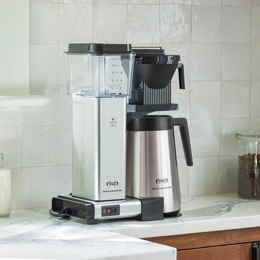 Moccamaster KBGT, filterkoffiezetapparaat met thermoskan, filterkoffiezetapparaat, Off-White, 1.25L