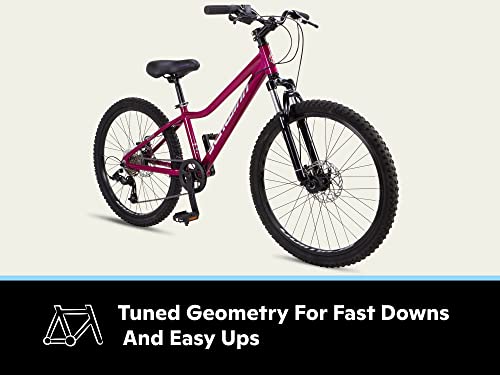 Schwinn Mountain Unisex Adulto Magenta 24 Zoll Reifen