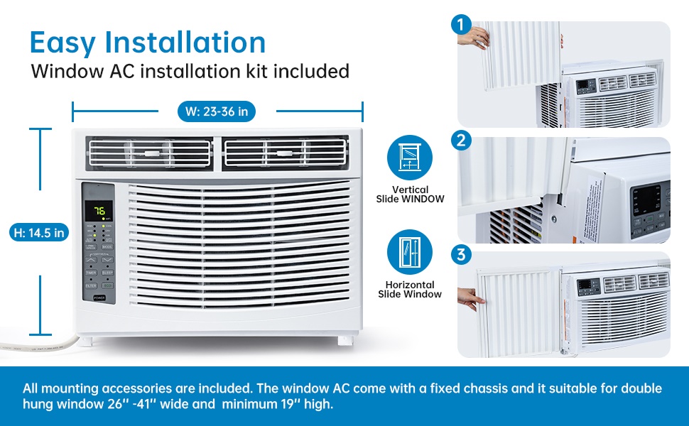  6000 btu wifi air conditioner window unit 