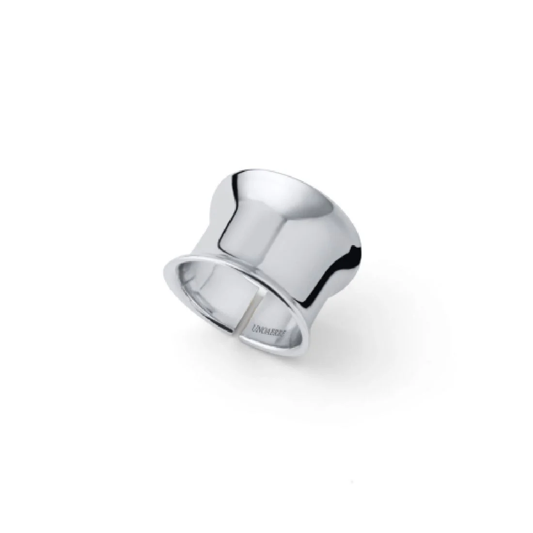 Anello Unoaerre argentato a maxi fascia 2644