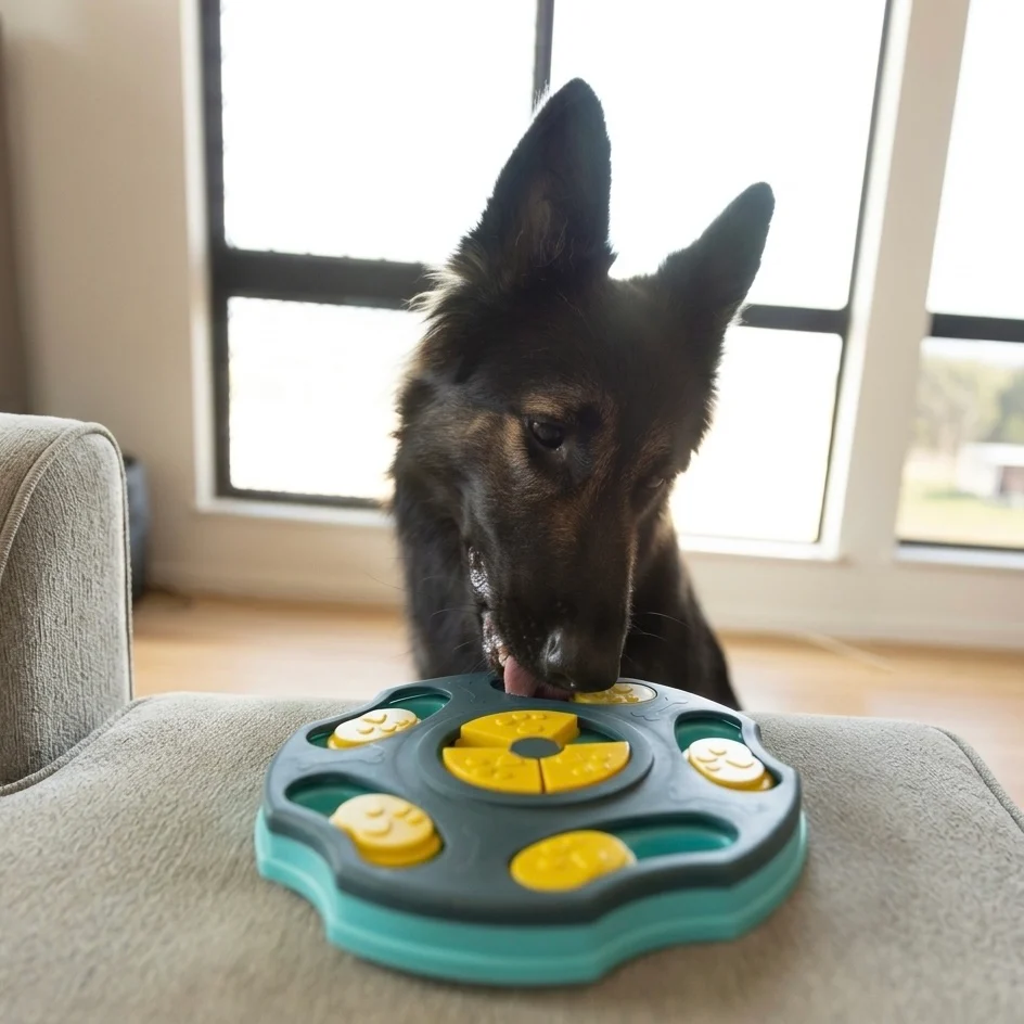 Beginner Dog Puzzle Toy �C Simple Compartments for Mental Stimulation & Confidence Building