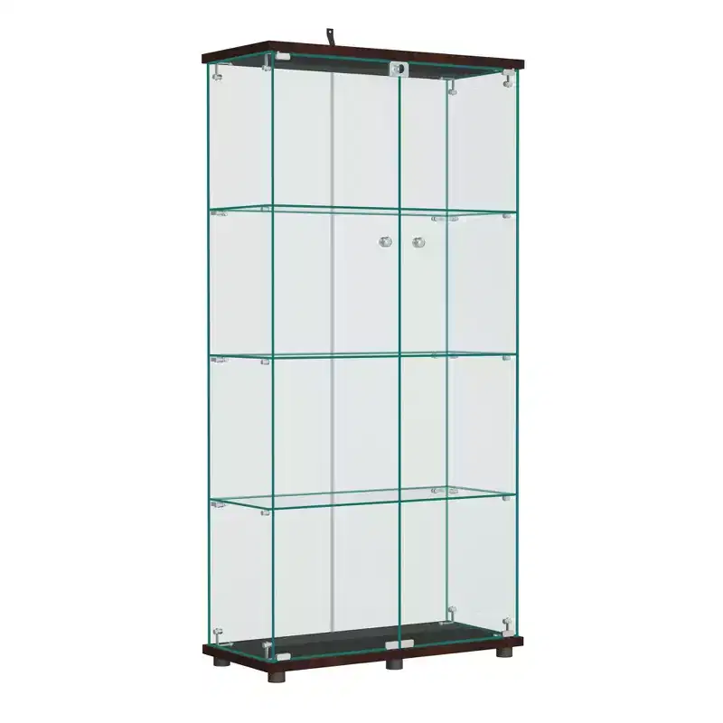 64.5 X 32 Glass Display Cabinet Curio Cabinet with Lock
