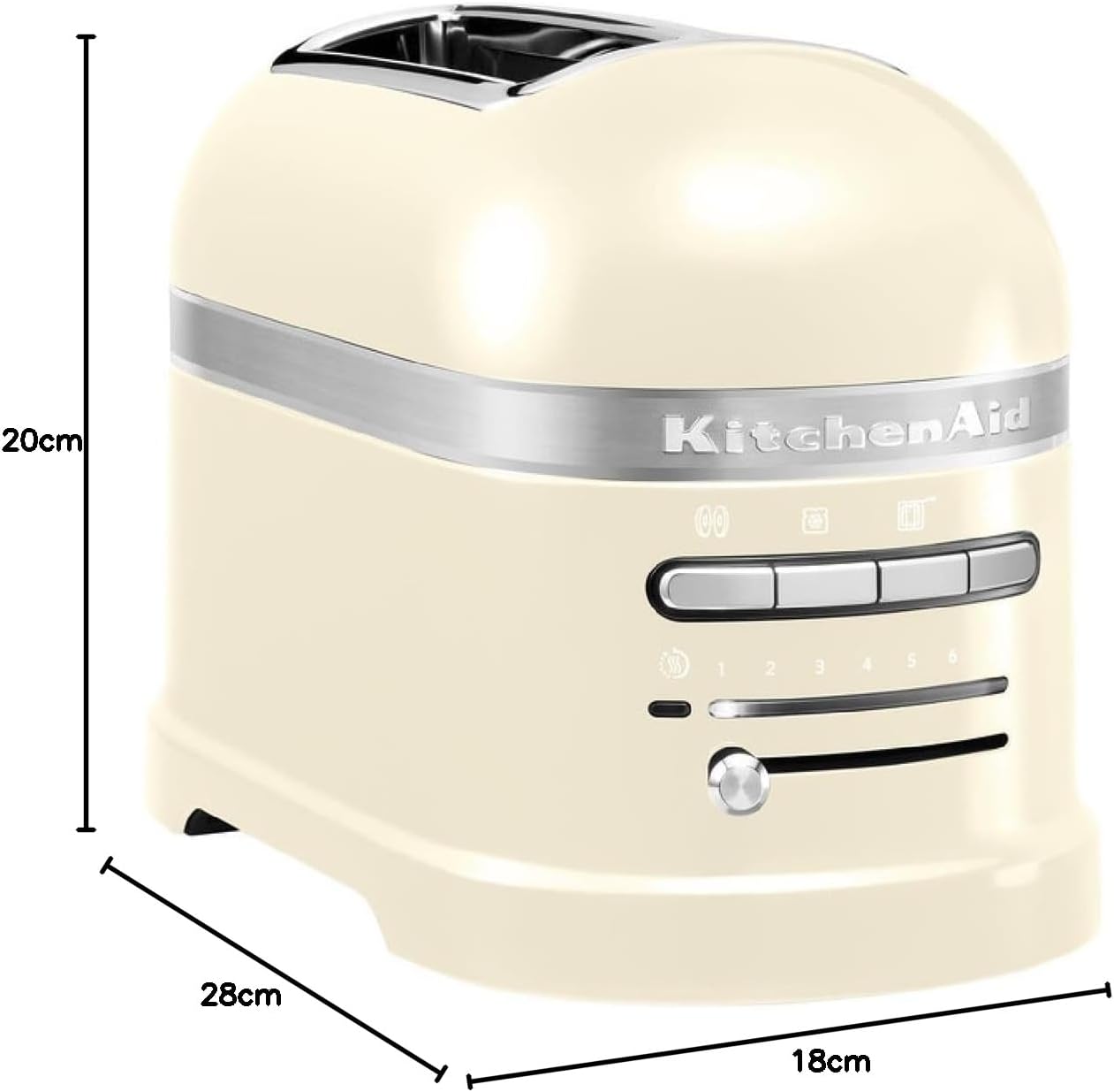 KitchenAid Toaster für 2 Scheiben mit Sandwich-Zange | Artisan | Retro Toast Machine | Verschiedene Funktionen und Bräunungsstufen | Grün