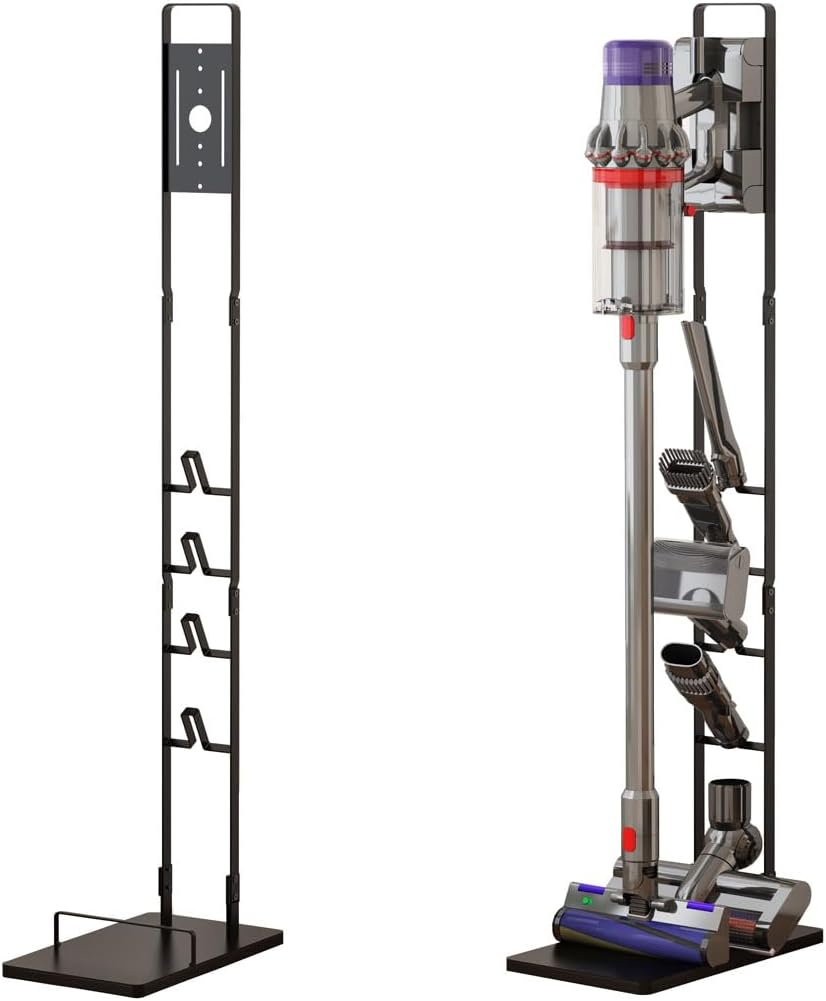Foho Supporto Compatible per Dyson Gen5 V15 V12 V11 V10 V8 V7 V6 Aspirapolvere Base Organizer Stoccaggio in Metallo Staffa
