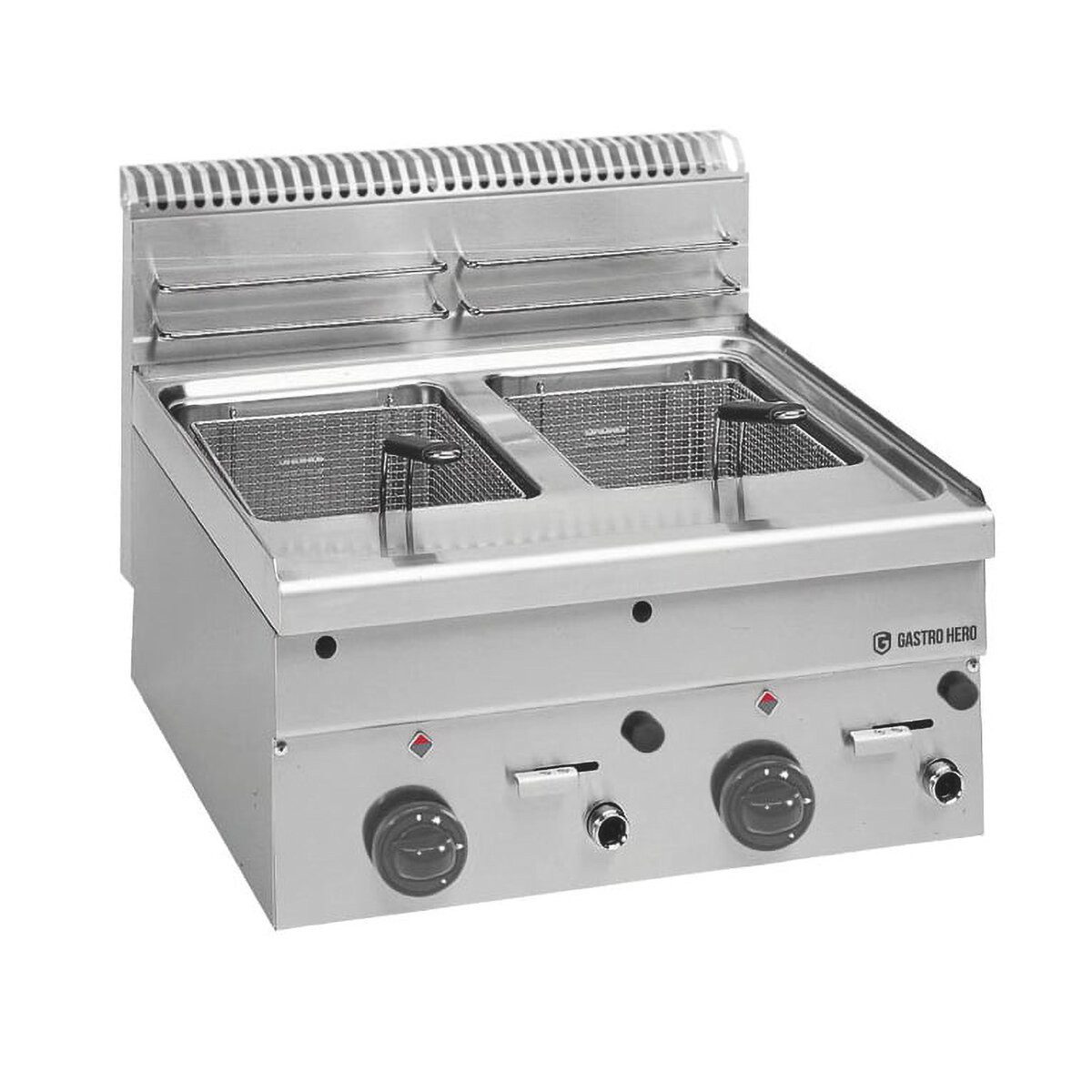 Fritteuse Gas Fritteuse 16L Tischgerät Edelstahl