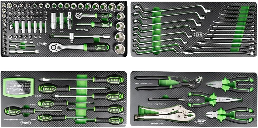 JBM 54261 REFIAL CASSETTA IN METALLO CON UTENSILI 143 PEZZI SATINATI