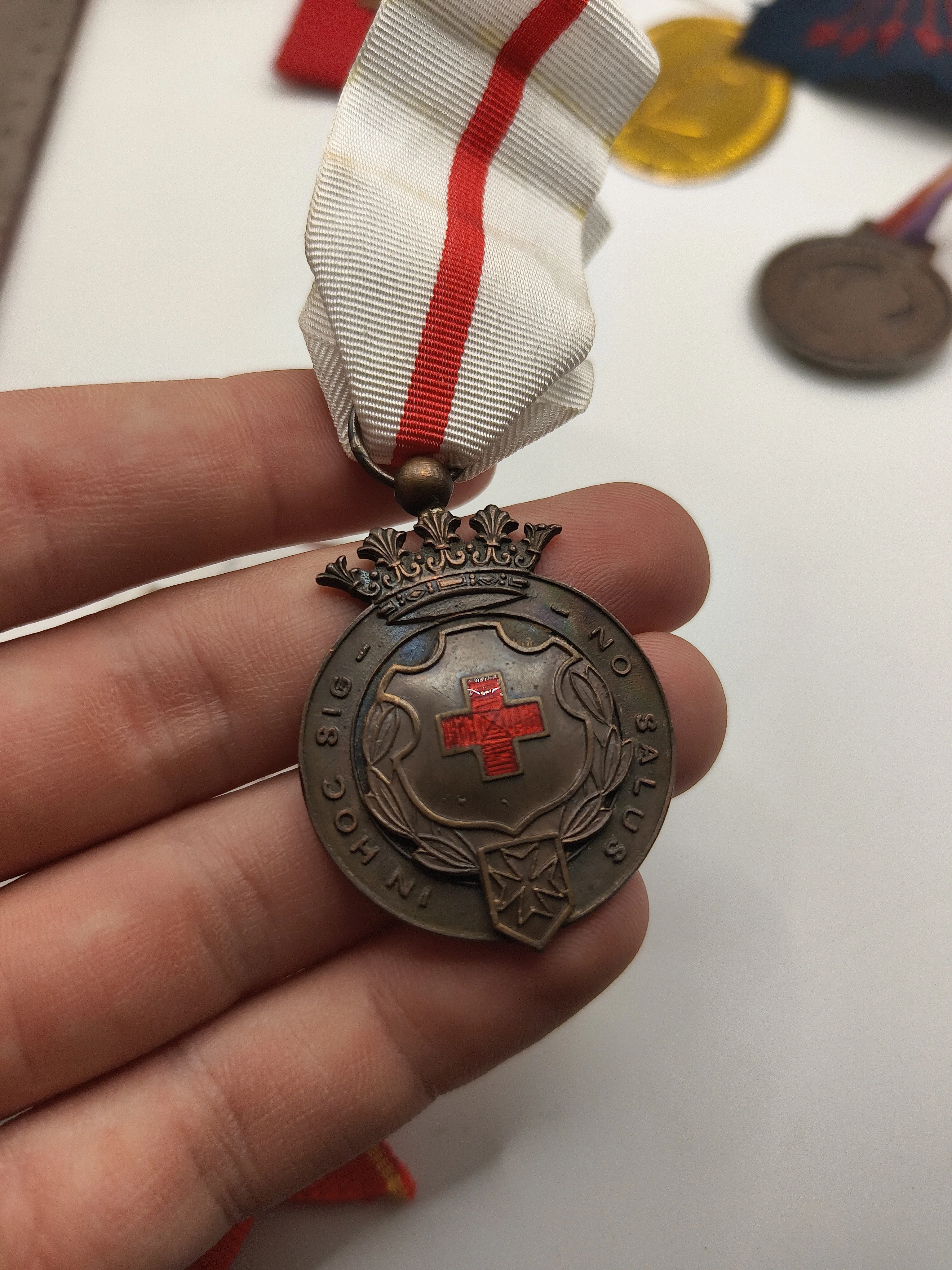 Medalla orden cruz roja bronce M��rito. Espa?a