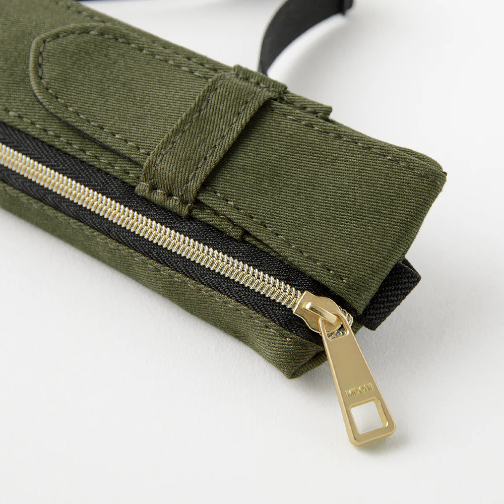 Book Band Pen Case B6 - A5 Khaki