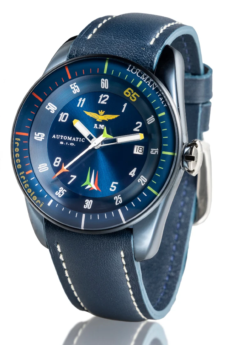 Orologio Locman Frecce Tricolori limited acciaio IP blu 0455B02S-BLFTBLPB