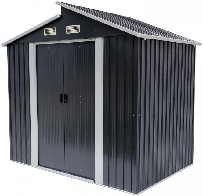 Grindi Gerätehaus, Weiß, Gartenhaus Metall - Ulmus II 7 m2-260x278x234