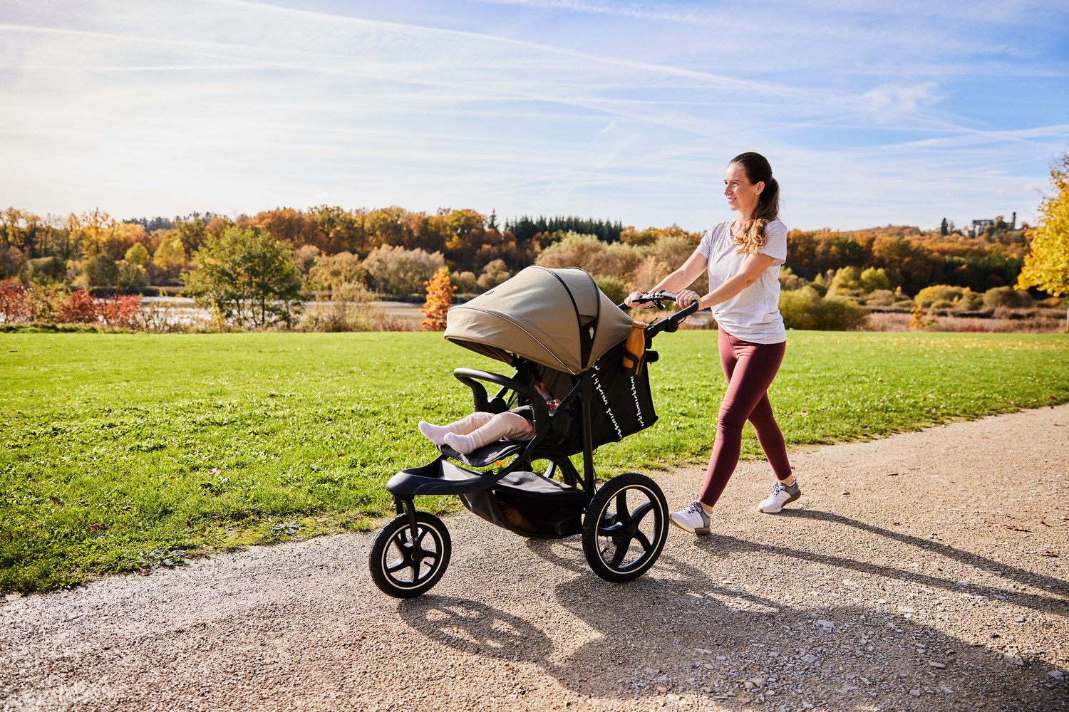 Dreirad-Kinderwagen Runner 3, Jungle Green