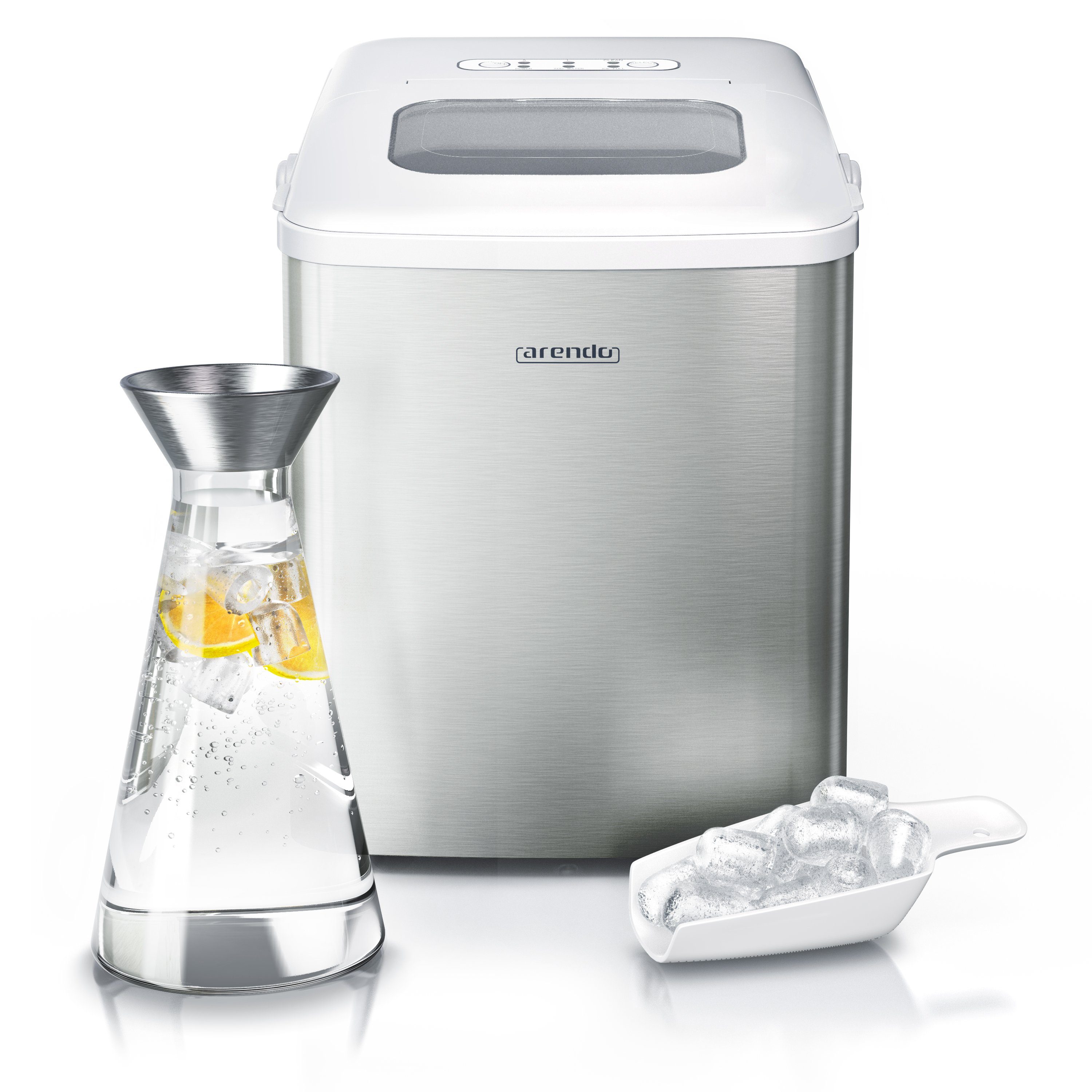 Eiswürfelmaschine 120W mit 1,5L Behälter, Eiswürfelbereiter, 9 Eiswürfel in 9 Minuten