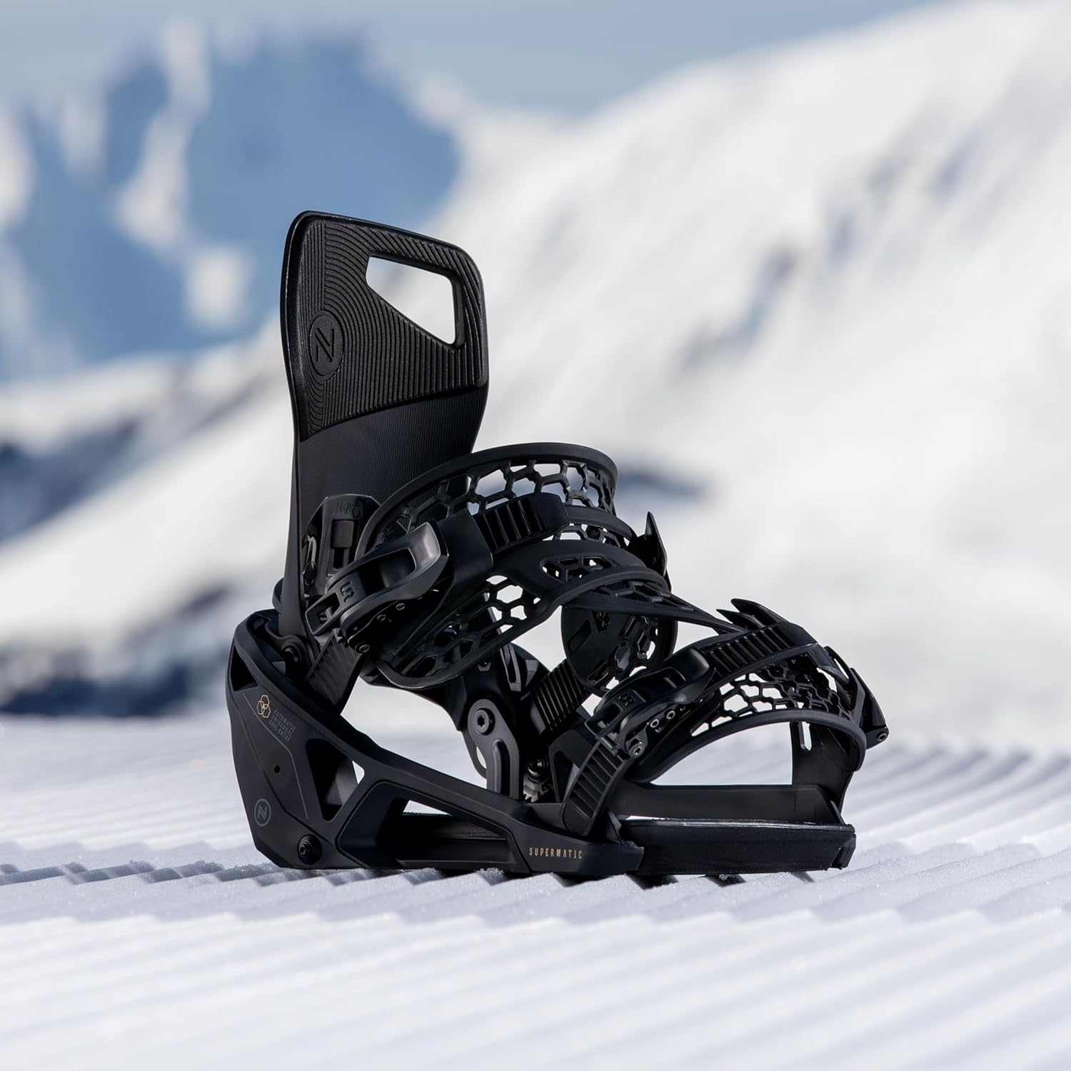 Nidecker OG Supermatic Snowboard Bindungen – Auto Open System mit verstellbarem Highback