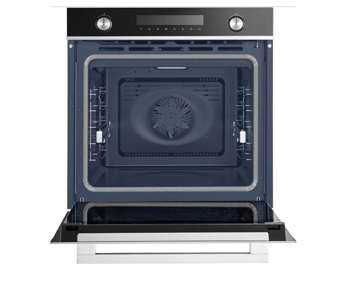 Einbaubackofen Midea Einbau-Backofen 7NP30E0IX schwarz Pyrolytische Selbstreinigung