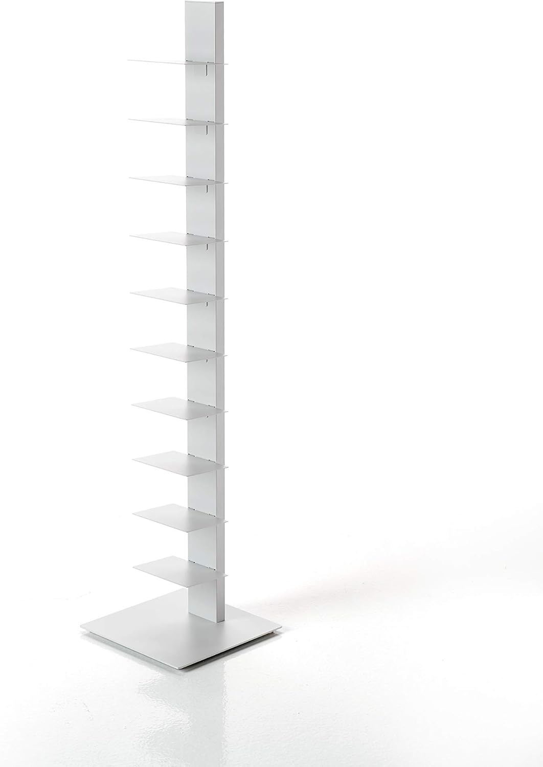 BBB ITALIA Sapiens Libreria a Colonna Verticale Bianca H152 10 Ripiani