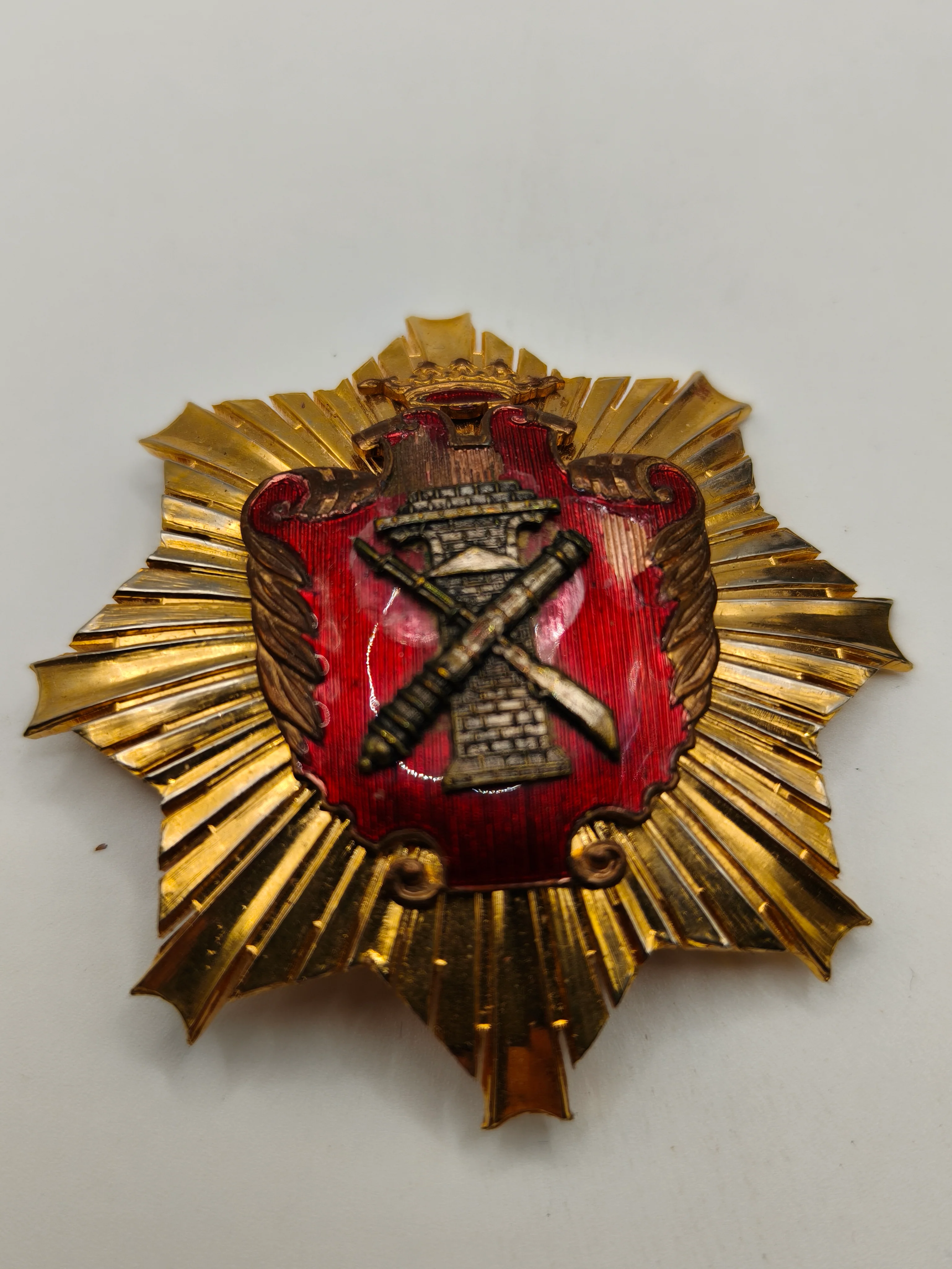 Medalla placa m��rito orden servicio Polit��cnico