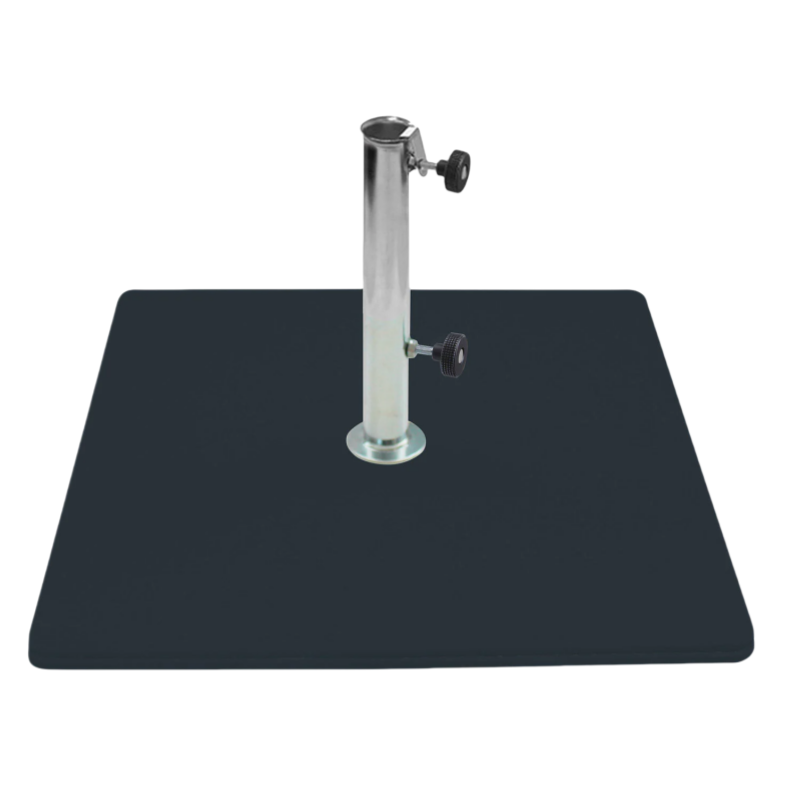 Base per Ombrellone da Giardino 30 Kg per Tubi Ø45mm in Metallo Grafite