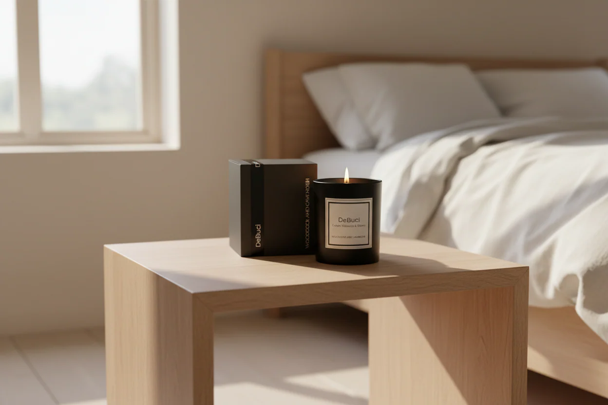 De Buci Scented Candle �C Parisian Bergamot, Rose & Cedarwood