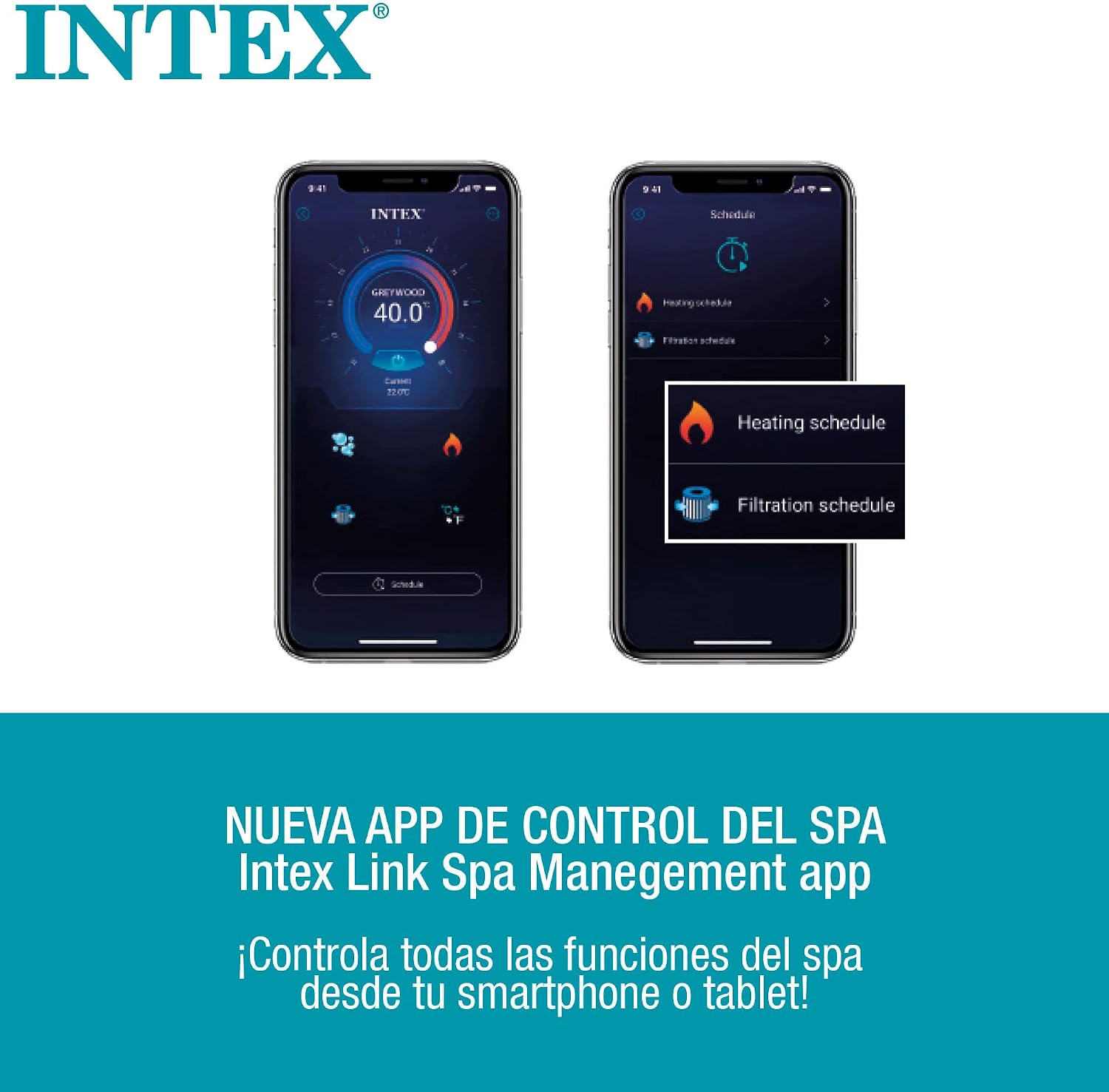 Intex 28462EX - PureSpa Vasca Idromassaggio Gonfiabile Jet&Bubble Deluxe Ottagonale, 6 posti, 140 Getti, Riscaldatore, Nero, 218x71 cm