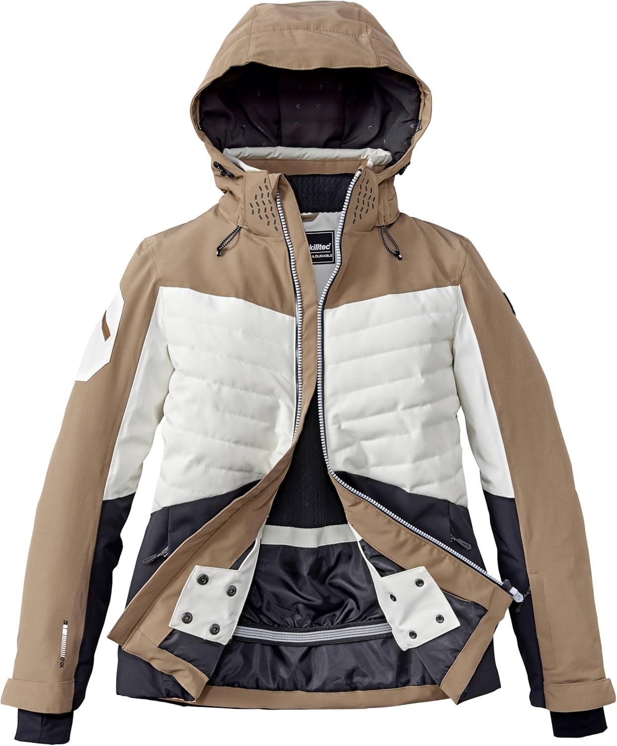 Killtec Damen Ksw 30 Wmn Ski Jckt Skijacke/Funktionsjacke mit abzippbarer Kapuze und Schneefang