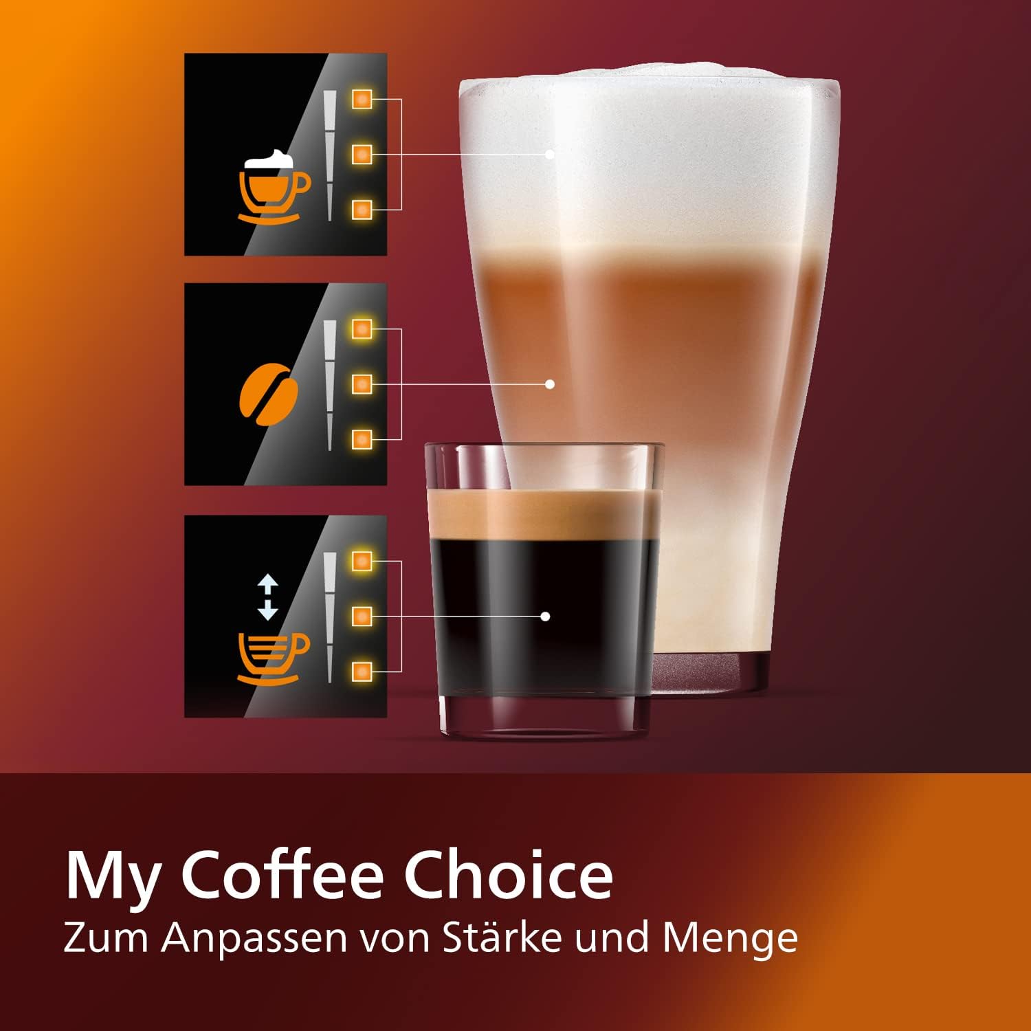 Philips Domestic Appliances 2200 Serie EP2231/40 Kaffeevollautomat, 3 Kaffeespezialitäten (LatteGo Milchsystem) 1500 Watt, 1.8 Liter, 37.1 x 24.6 x 43.4 cm, Klavierlack-schwarz