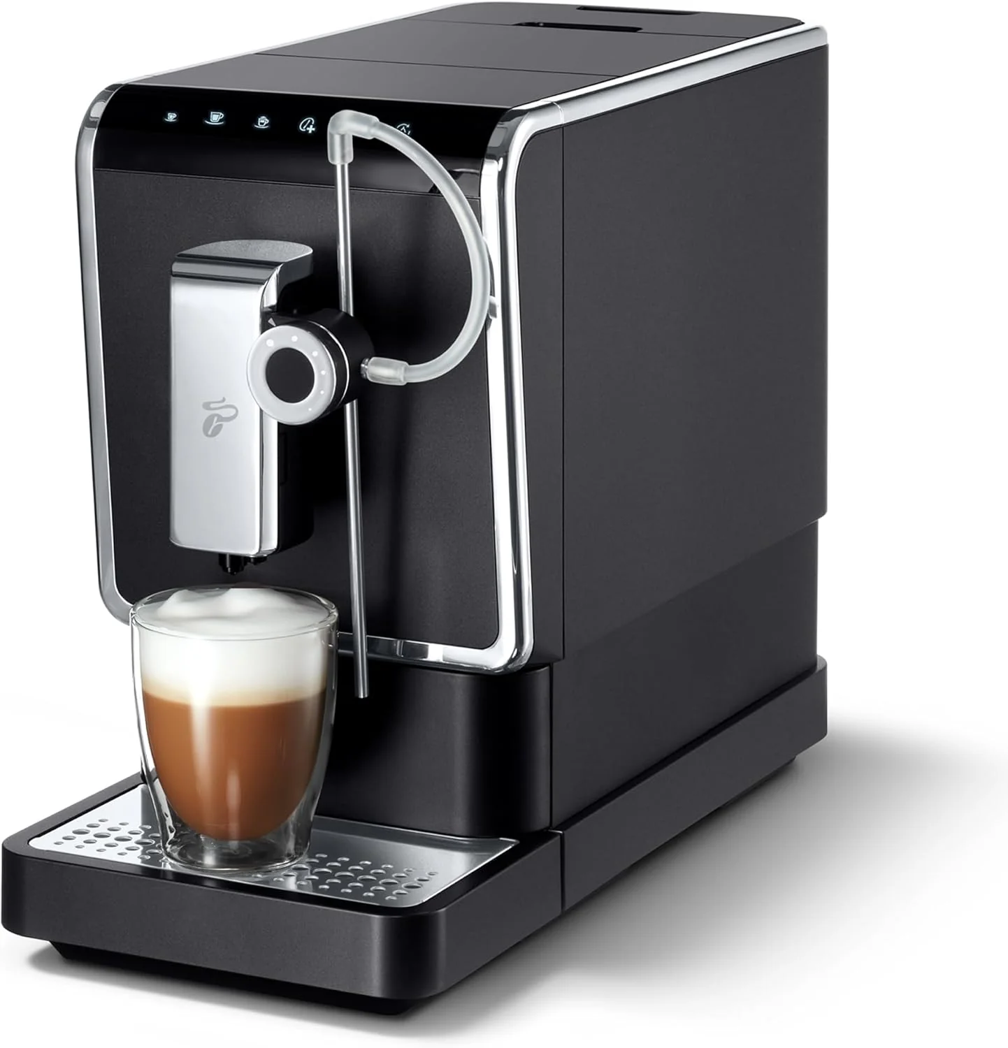 Tchibo volautomatisch koffiezetapparaat Esperto Pro met One Touch-functie voor Caff�� Crema, espresso en melkspecialiteiten, antraciet
