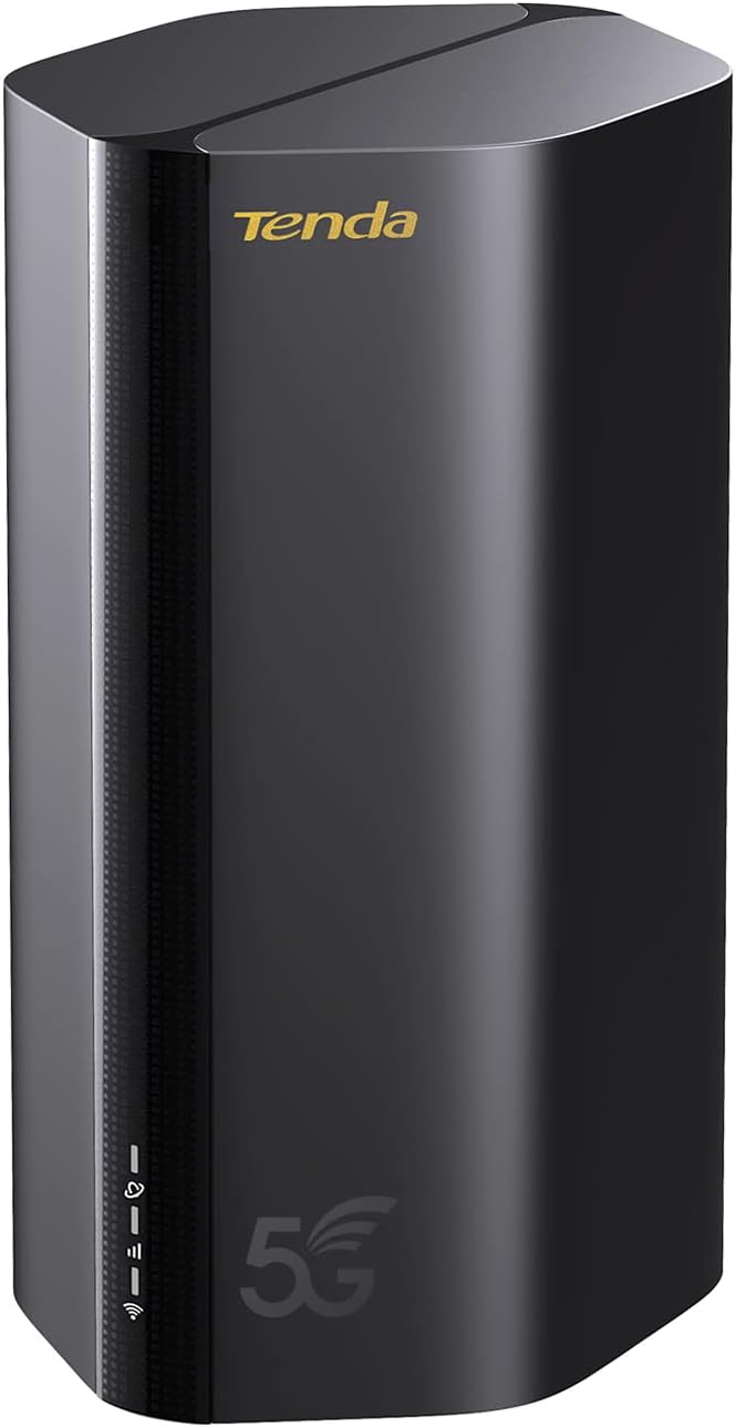 Tenda 5G03 - Router 5G con SIM, Modem 5G SIM WiFi 6 AX1800, Dual Band, Velocità fino a 4,67 Gbps, Easy Mesh, Plug&Play, 2 Porte Gigabit, Connettere fino a 100+ dispositivi, WPA3, OFDMA, MU-MIMO