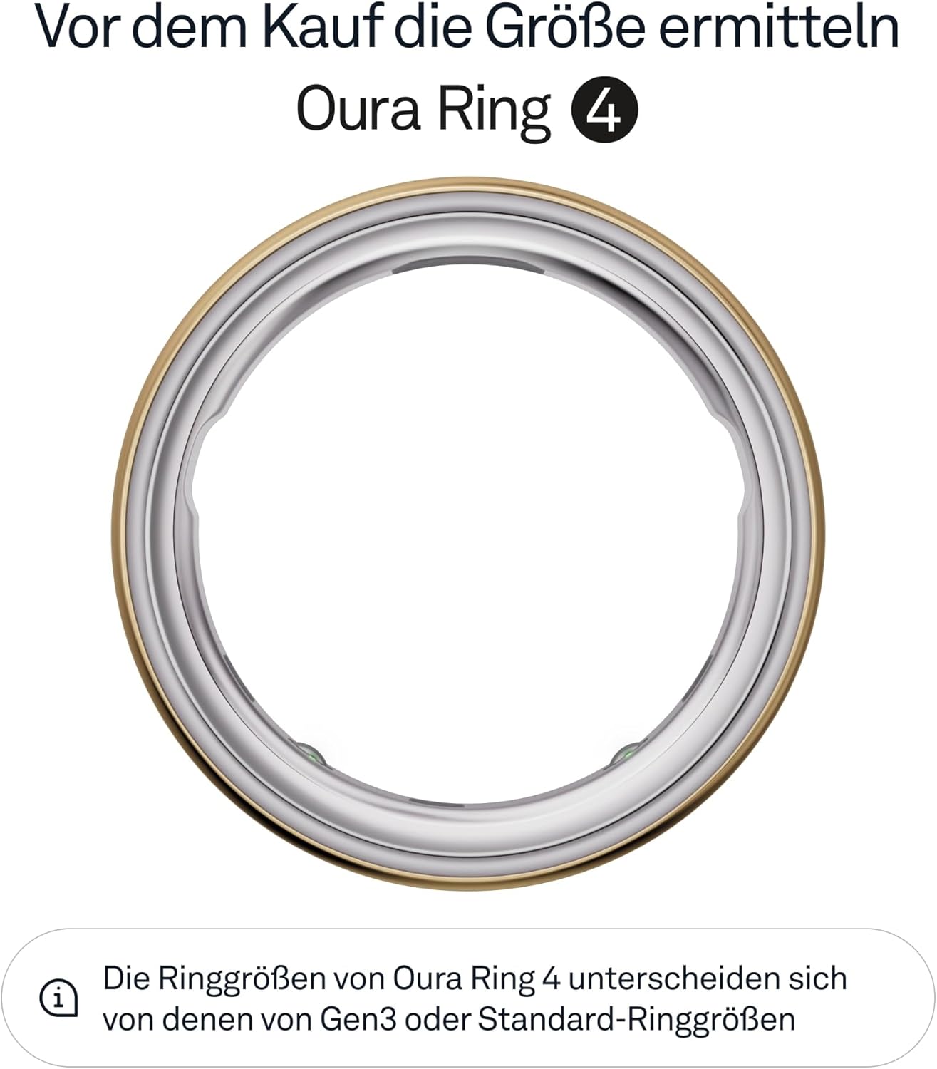 Oura Ring 4 - Gold - Größe 10 - Smart Ring | Messen Sie zuerst mit Oura Ring 4 Sizing Kit | Sleep Tracking Wearable - Herzfrequenz - Fitness Tracker - Bis zu 8 Tage Batterielaufzeit