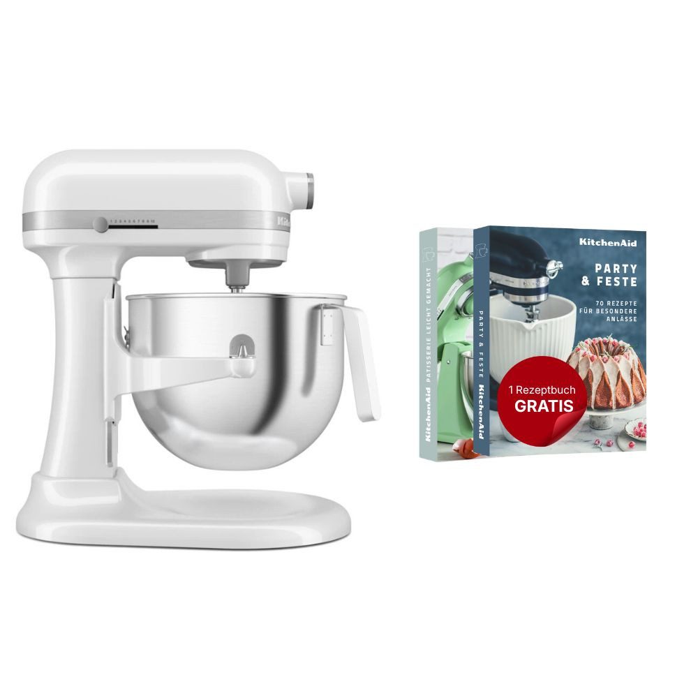 Küchenmaschine KitchenAid Küchenmaschine mit Schüsselheber 6,6 L Heavy Duty 5KSM70JPX