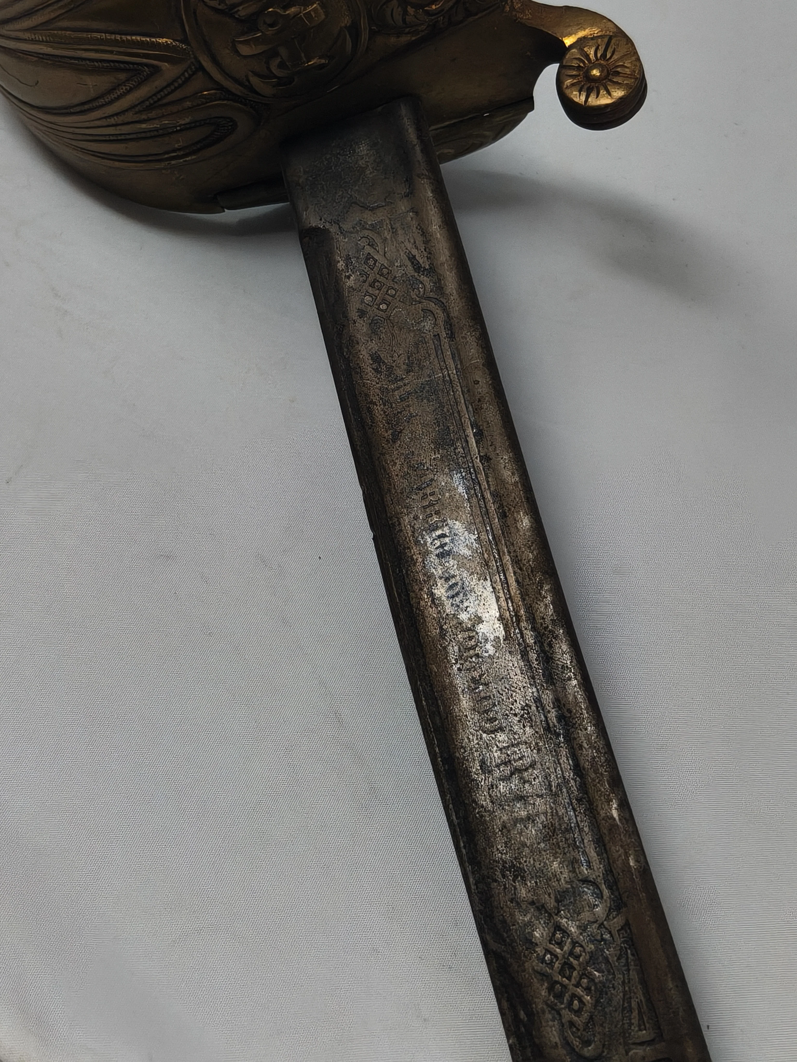 Spanish Marine Saber. Colonial period 1874.