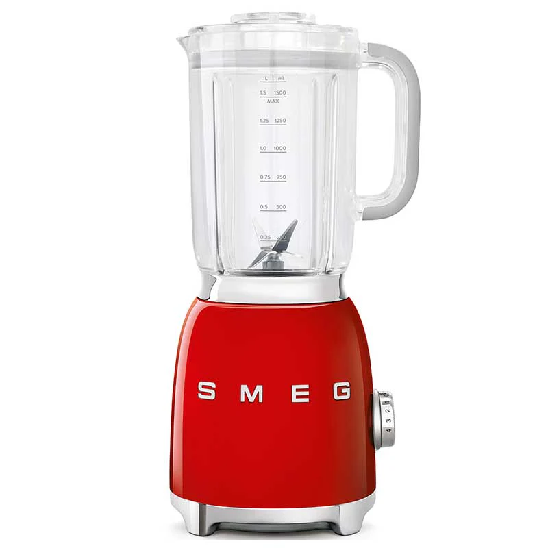 Smeg Frullatore Rosso – Design Anni ’50, Modello BLF01RDEU