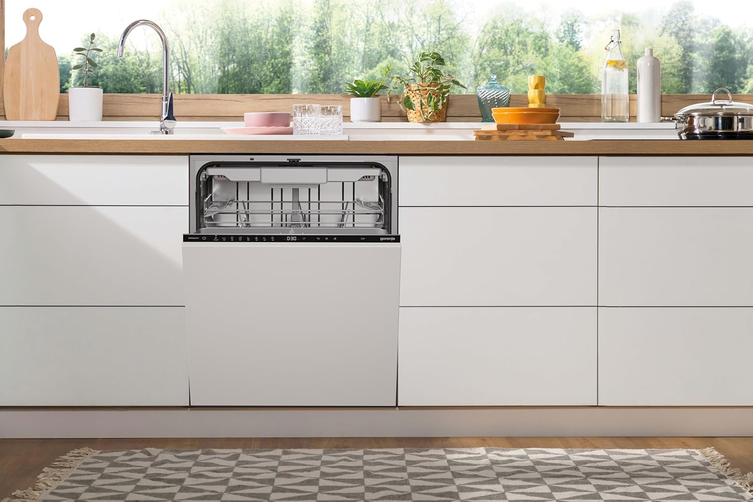 Gorenje GV663A66 Geschirrspüler/Einbaugerät FRONT NICHT ENTHALTEN/Made in EU/60 breite/16 Maßgedecke/8 Programme/TotalDry/Nachtprogramm/Status LED Licht/EEK: A-10%/Einbaumaße (HxBxT): 82 x 60 x 55,5cm