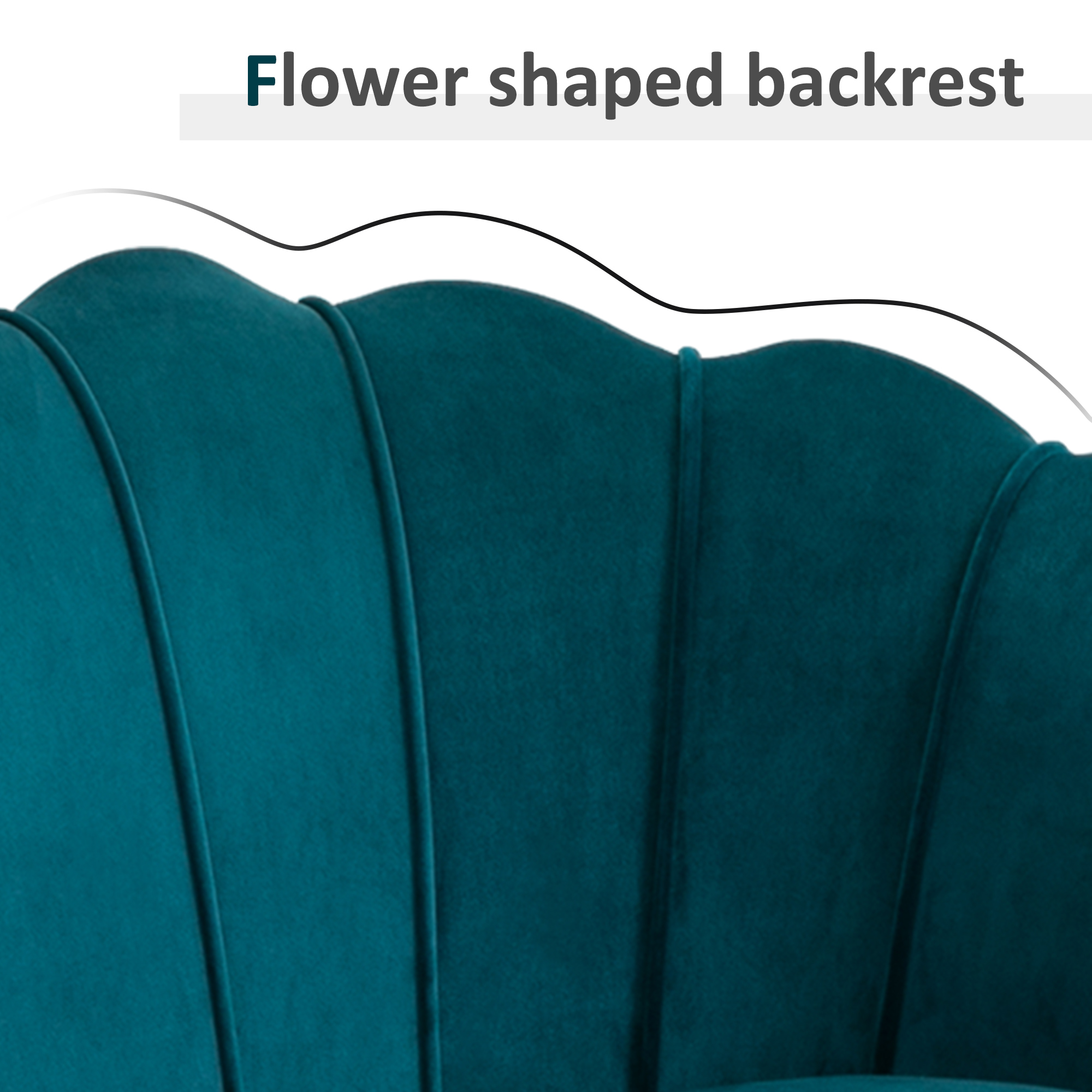 Tweezitsbank, Sofa, Gepolsterde Bank, Samtlook, Dubbelzitbank, tot 150 kg belastbaar, 130 x 77 x 77 cm, Donkergroen