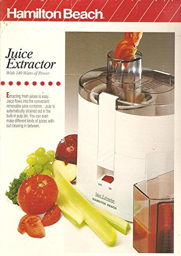 Hamilton Beach Juice Extractor with 140 Watts of Power: Home & Kitchen