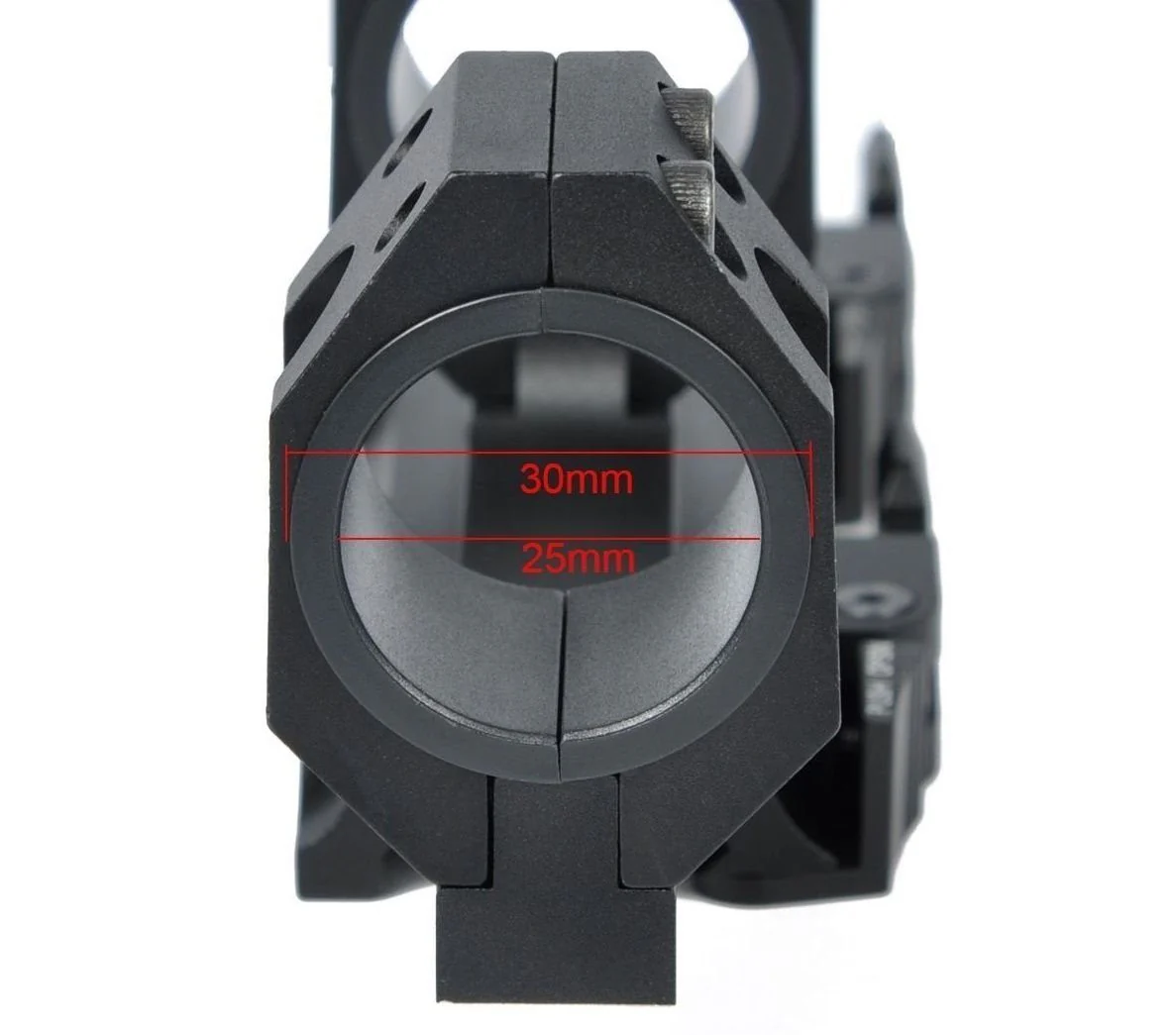 Extended QD Scope Rings Mount Top Rail Extended 30mm 1 inch Rings