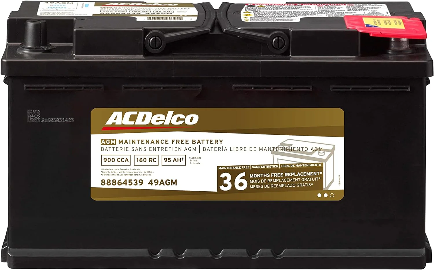 Gold 49AGM BCI Group 49 Battery