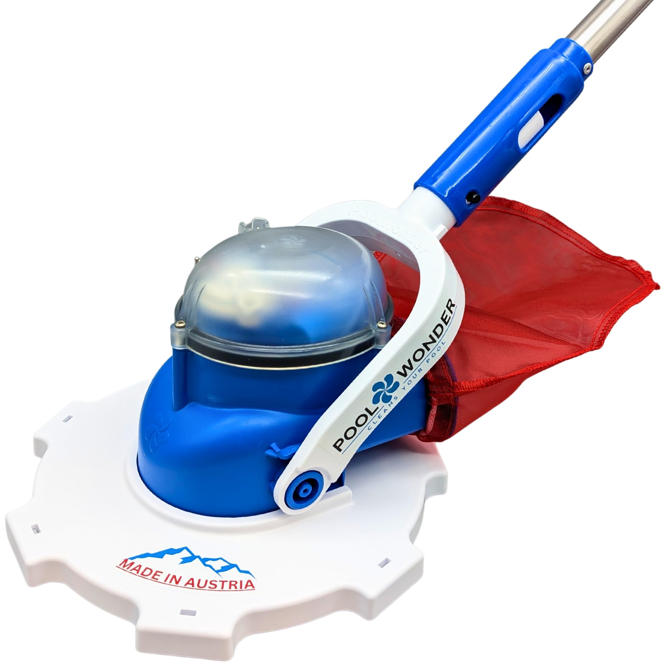 Poolwonder Marvelix Akku Poolsauger Poolreiniger kabellos für effektive Poolreinigung Made in Austria