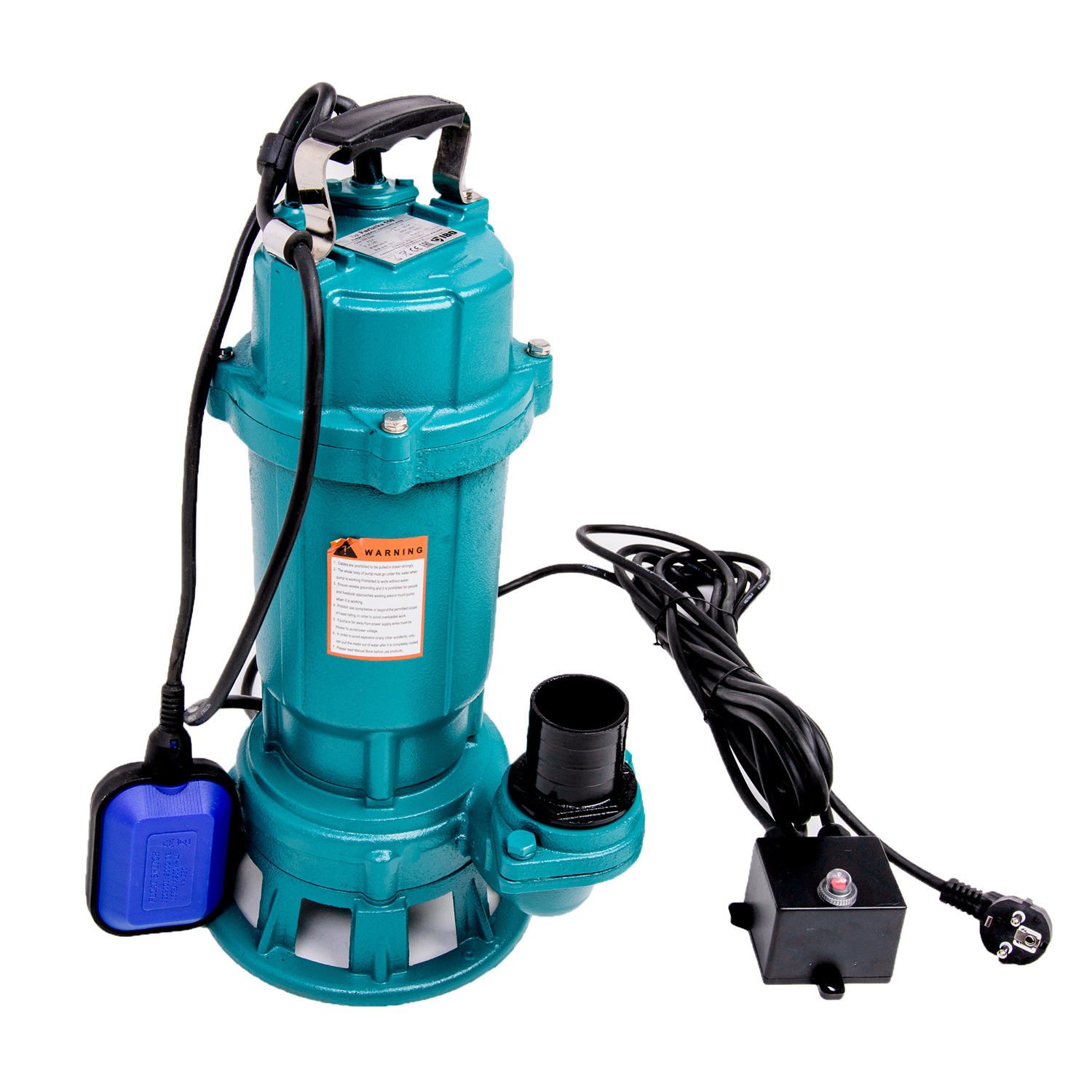 Fäkalienpumpe IBO 1500W Schmutzwasserpumpe mit 2 Kupplungen und 30m Schlauch sehr leistungsstark