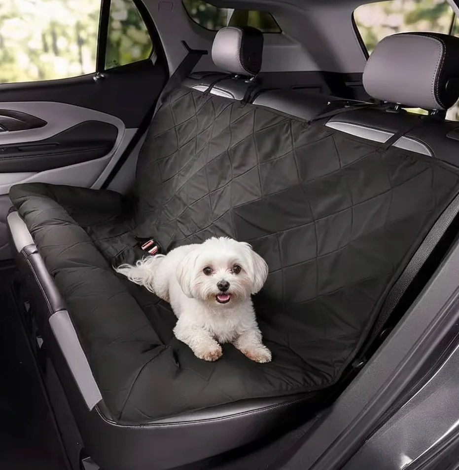 Dog Car Bed & Seat Cover | 2-in-1 | Anti-Slip | Waterproof | Machine Washable | 92x127cm