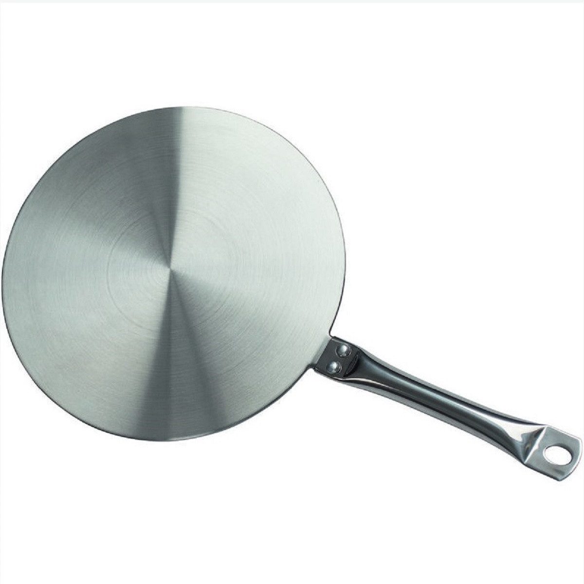 Einzel-Induktionskochplatte Adapterplatte aus Edelstahl Ø 23,5cm